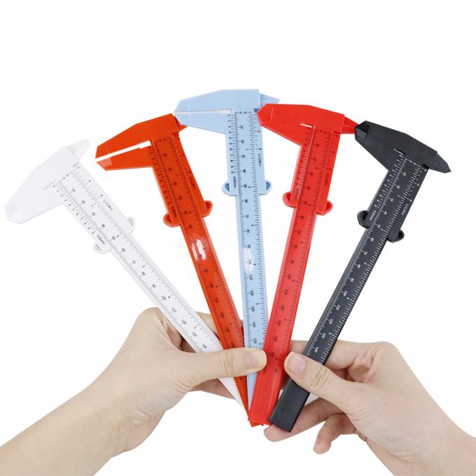 0-150mm Ölçme Kanatçısı Çift Ayaklı Plastik Vernier Caliper 0